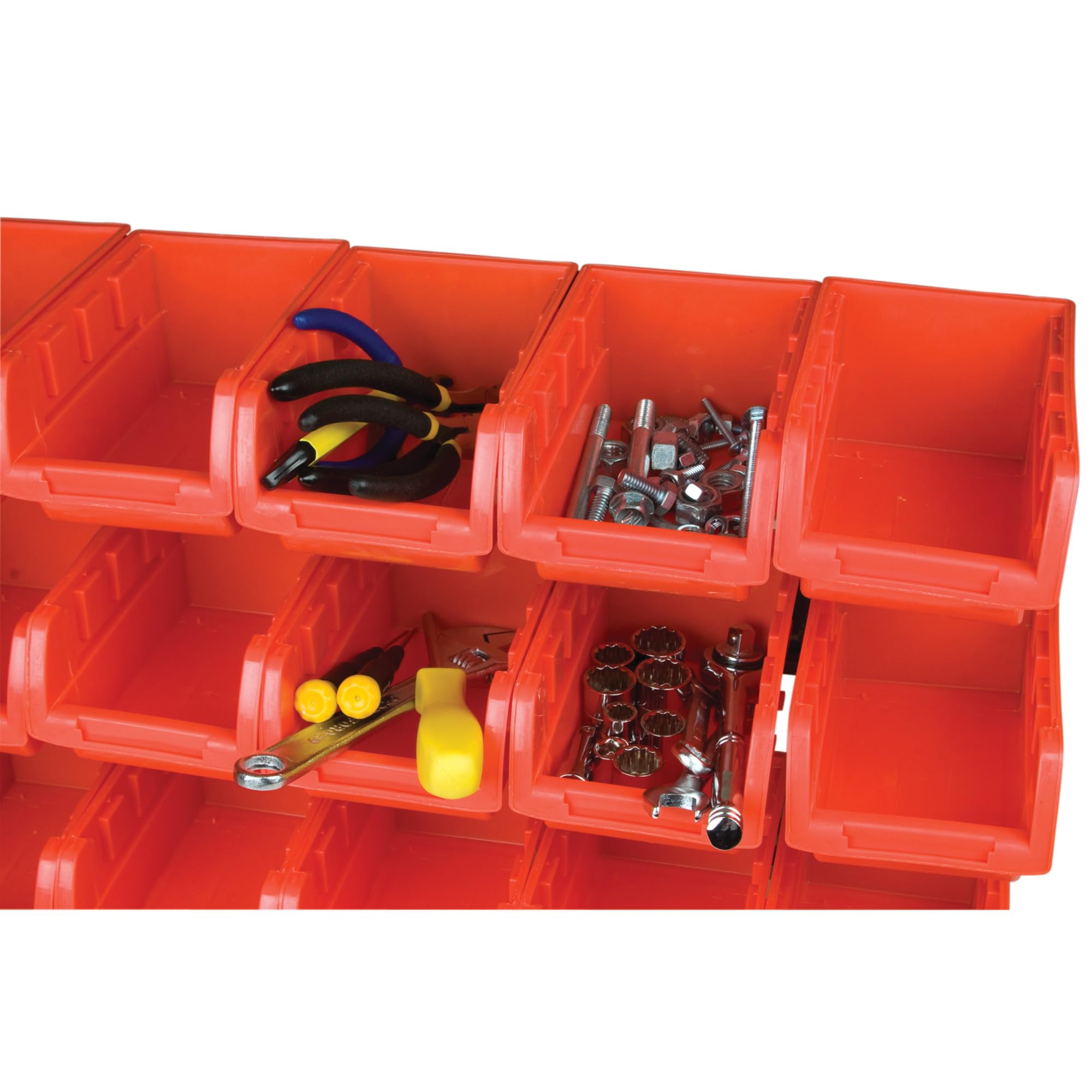Performance Tool W5186 15-Bin 3-Tier Table Top Storage Organizer Rack.