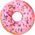 Vessia 60 Inch Pink Donuts Printed Throw Blanket(Round, 60X60Inch), Realistic Funny Food Blanket For Adults And Kids, 300Gsm Sof