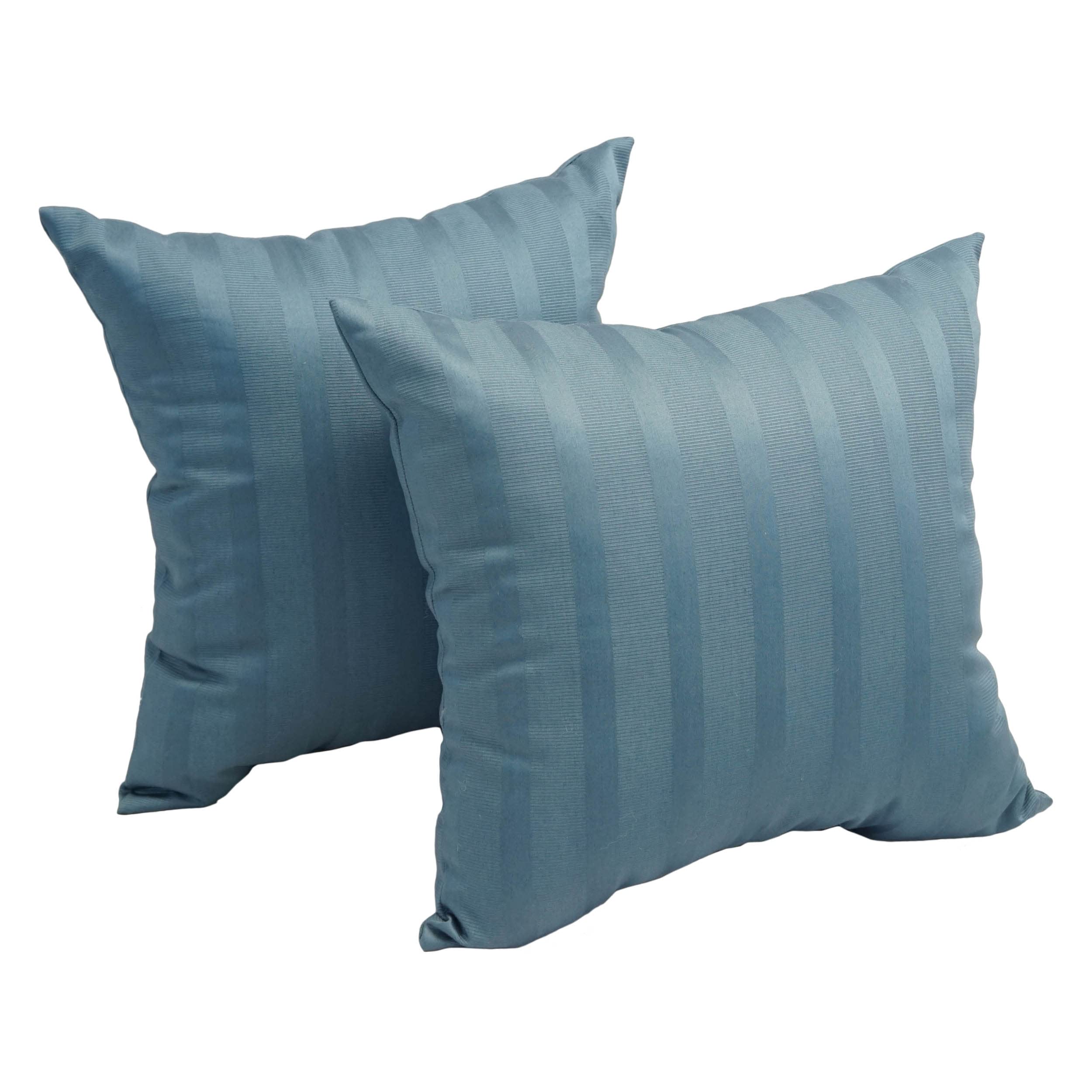 Blazing Needles Polyester Jacquard Throw Pillow, 17", Shimmer Ocean 2 Count