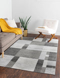 Unique Loom Autumn Collection Area Rug - Providence (3' 3'' x 5' 3'' Rectangle, Gray/ Ivory)