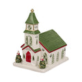 Spode  Christmas Tree Collection Miniature Christmas Village Church, Figural Decoration, LED, Measures at 6.5, Made of Dolomit