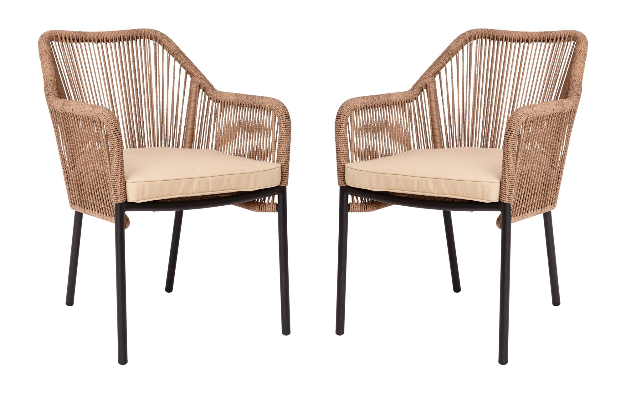 Flash Furniture Kallie Set of 2 Stacking Club Chairs - Thumbnail 3