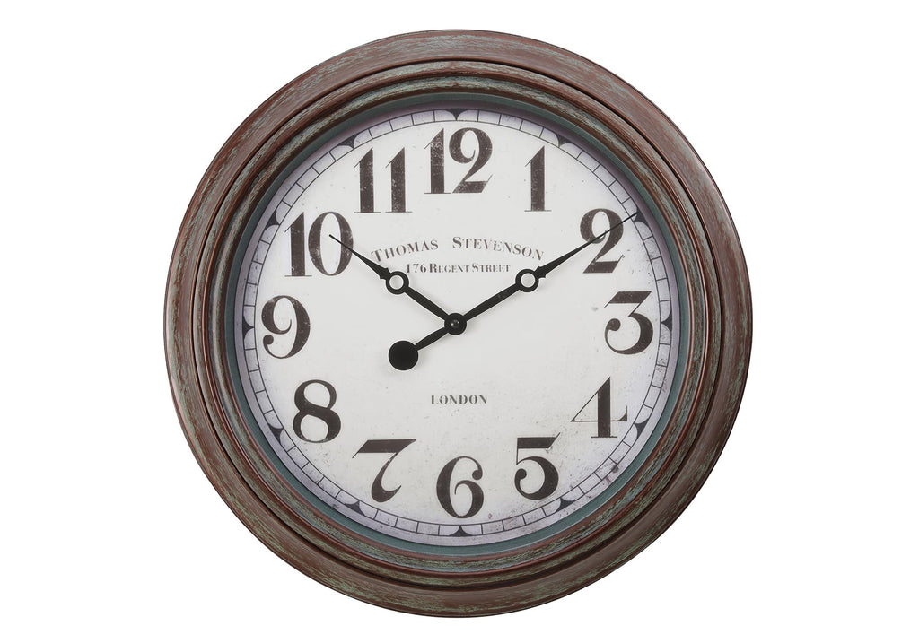Monarch Specialties I 9049 Clocks, 20' Round, Wall Clock, Antique Brown, Transitional