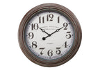 Monarch Specialties I 9049 Clocks, 20' Round, Wall Clock, Antique Brown, Transitional