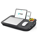 Lap Desk, Portable Laptop Lap Desk With Pillow Cushion, Fits Up To 17 Inch Laptop, Laptop Stand With Device Ledge And Phone Hold