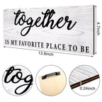 Jetec 2 Pcs This Is Us Wall Decor Home Wooden Wall Sign Family Wall Plaques Together Is My Favorite Place To Be Sign Rustic Wood
