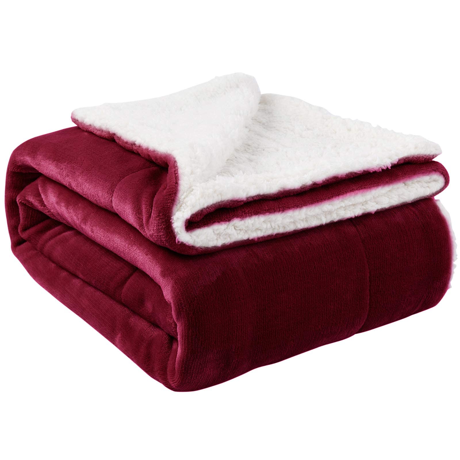 Nanpiper Sherpa Blanket Warm Blankets Super Soft Fuzzy Flannel Fleece/Wool Like Reversible Velvet Plush Couch Blanket Lightweigh