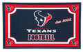 Team Sports America Evergreen NFL Houston Texans Embossed Door Mat - 30 W x 18 H Durable Non Slip Floormat for Football Fans