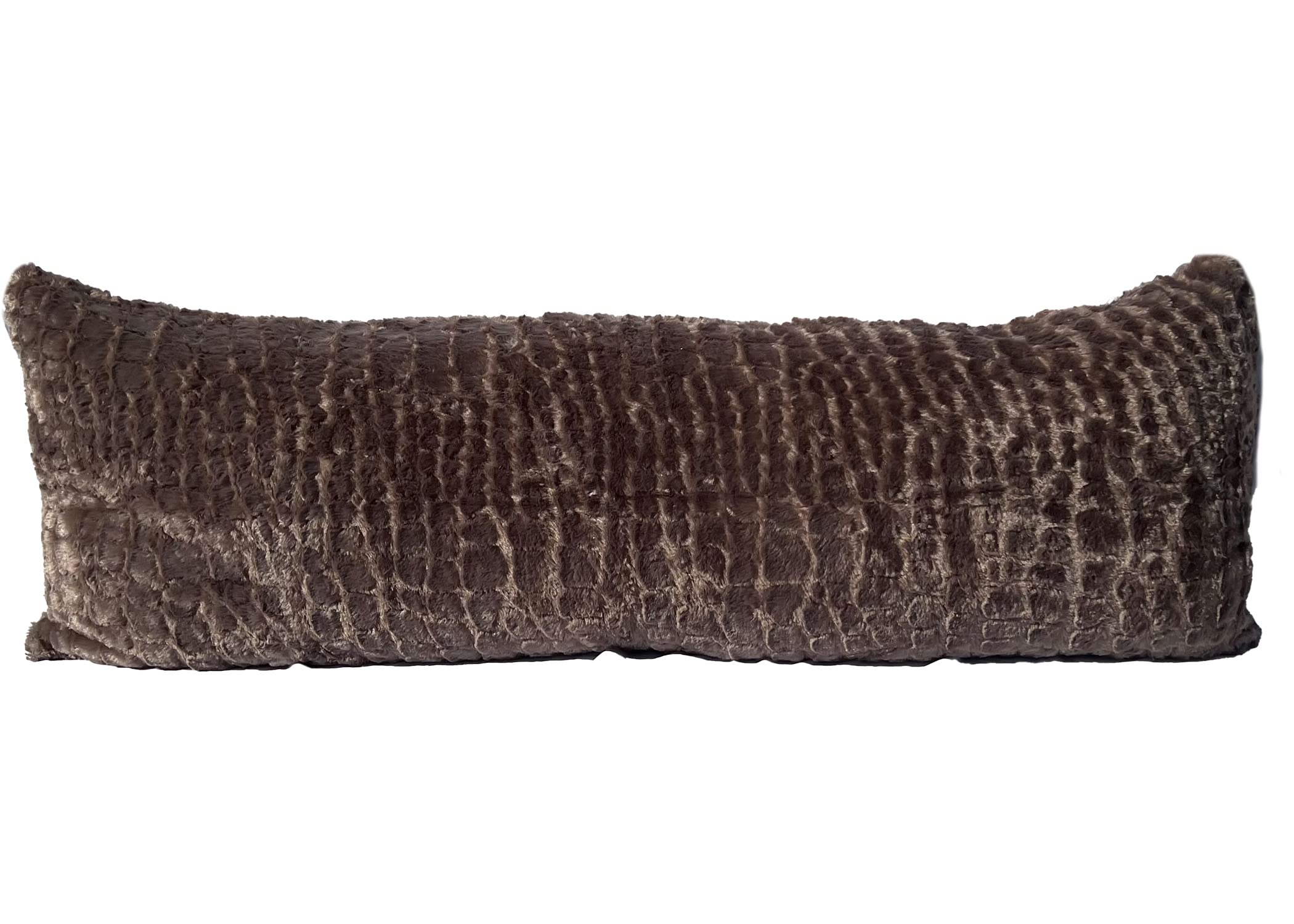 Pillowtex Plush Body Pillow Cover - Fuzzy Pillow Cover Brown 20X54