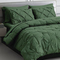Maple&Stone Queen Comforter Set - 7 Pieces Pintuck Bed In A Bag Queen - Comforters Queen Size - Comforter Set With Sheets, Comfo