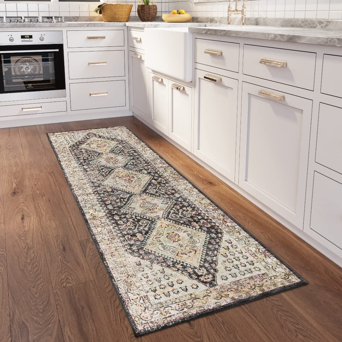 Dalyn Rugs Jericho Jc9 Midnight 2'6&quot; X 12' Rectangle Soft Runner Rug, Easy Clean, Non Shedding, Bedroom, Entry, Living Room, Dining Room, Kitchen Rug