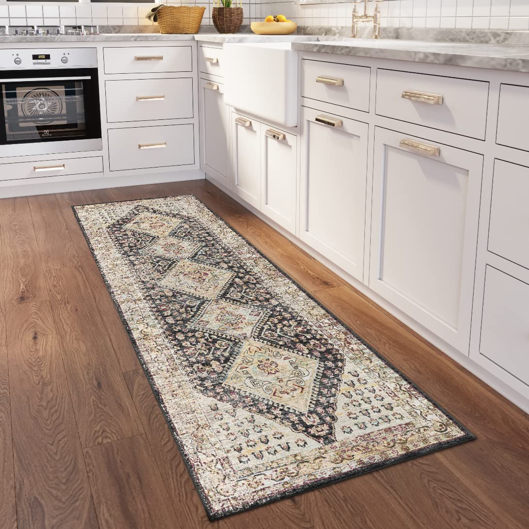 Dalyn Rugs Jericho Jc9 Midnight 2'6&quot; X 10' Rectangle Soft Runner Rug, Easy Clean, Non Shedding, Bedroom, Entry, Living Room, Dining Room, Kitchen Rug