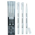 BRUSTRO White Gel Pen | Ideal for Kids and Adults, Drawing, Mandala Arts, Students, Office Use, Writing, Pen Set | Tip size - 1 