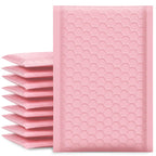 Ucgou Bubble Mailers 4X8 Inch Light Pink 50 Pack Poly Padded Envelopes Small Business Mailing Packages Opaque Self Seal Adhesive