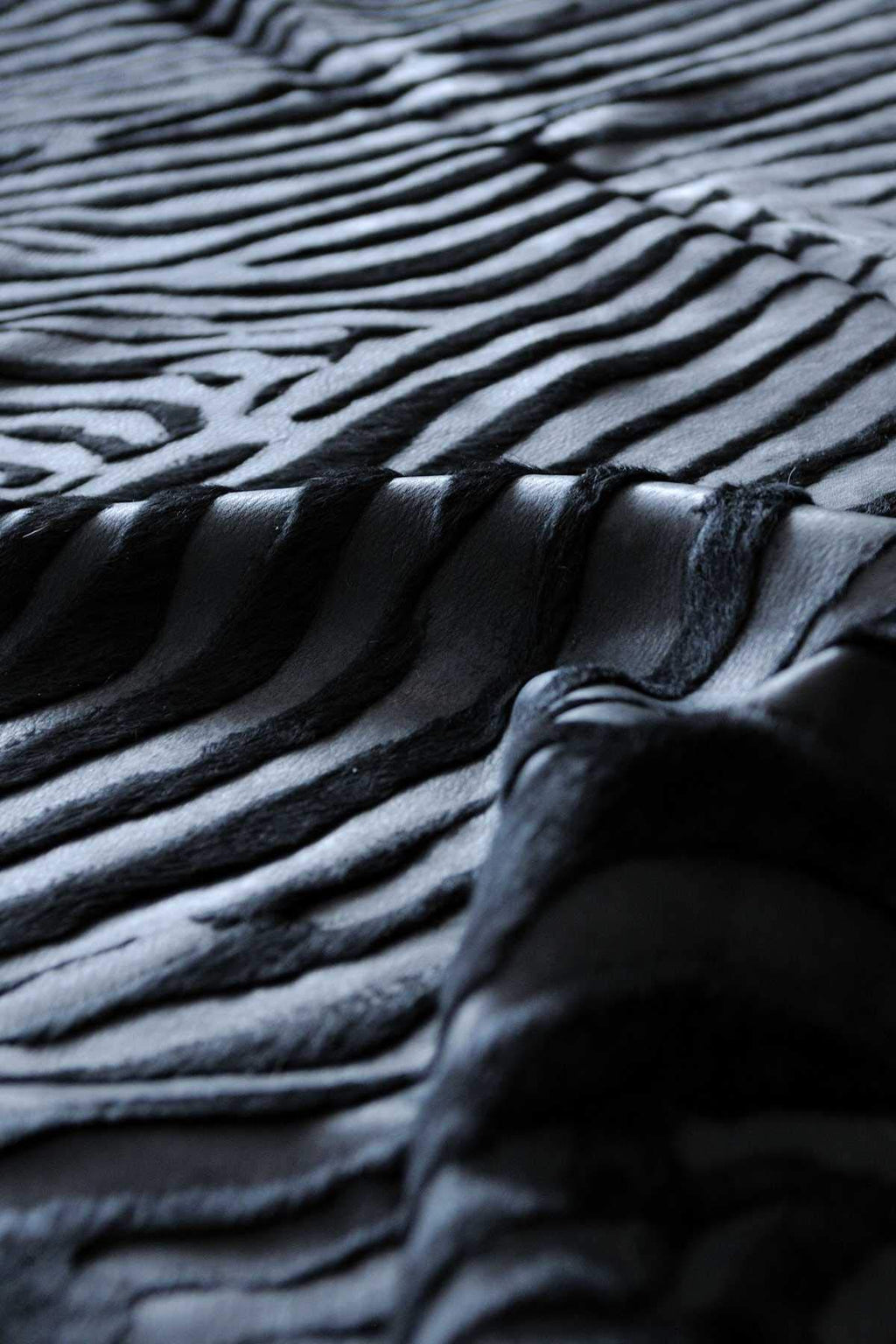 HomeRoots Cowhide, Microsuede 72' x 84' Black, Cowhide - Rug