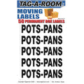 Tag-A-Room Box Content Moving Label (Pots-Pans)