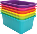 Teacher Created Resources Brights Small Plastic Storage Bin 6Pack (TCR2088640)