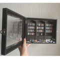 TABTAG Anxiety Bookshelf - Shake Off Your Anxiety,Miniature Display Shelf,Contains 240 Miniature Book Models,Antique Style Gift 