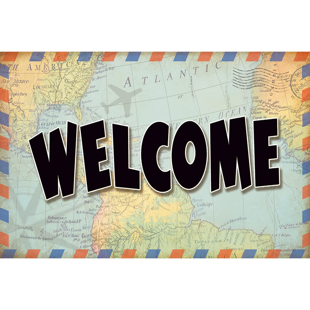 Travel The Map Welcome Postcards, 30 Per Pack, 6 Packs