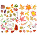 Seasonstorm Hello Autumn Yellow Leaves Precut Anti-Uv Waterproof Decoration Album Planner Stickers Scrapbooking Diary Sticky Pap