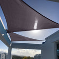 Sunny Guard Sun Shade Sail 10'X10'X10' Triangle Charcoal Uv Block Sunshade For Backyard Yard Deck Patio Garden Outdoor Activitie
