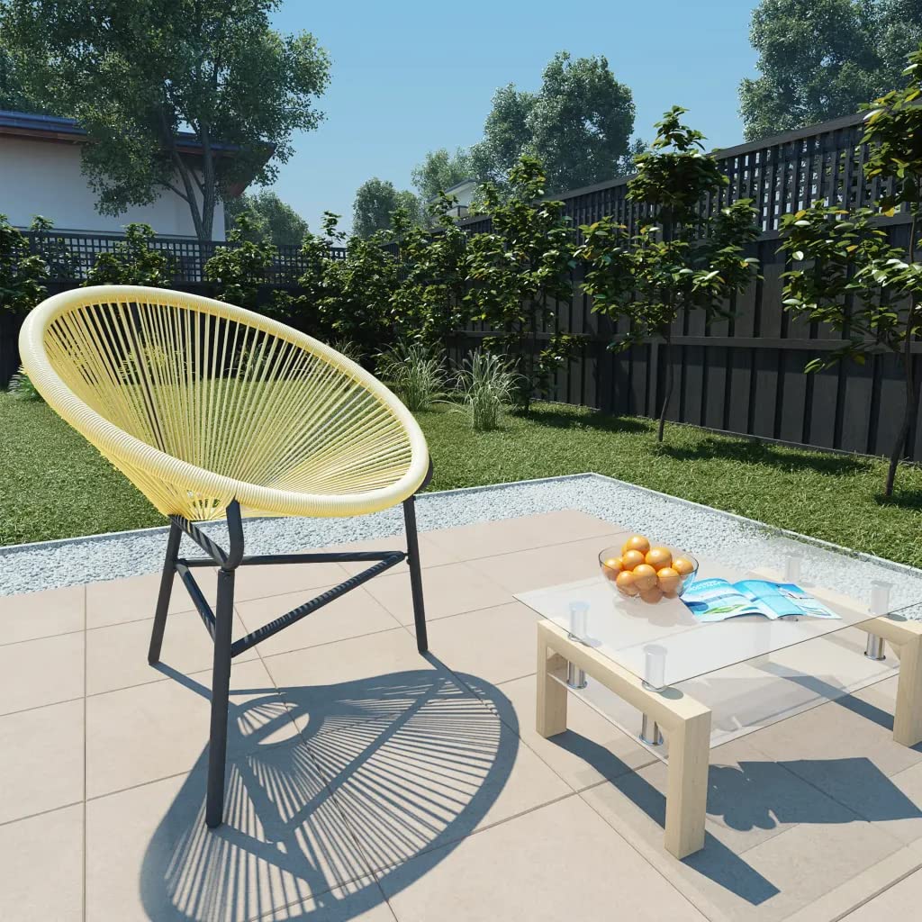 VidaBella Patio Acapulco Poly Rattan Chair (Beige)