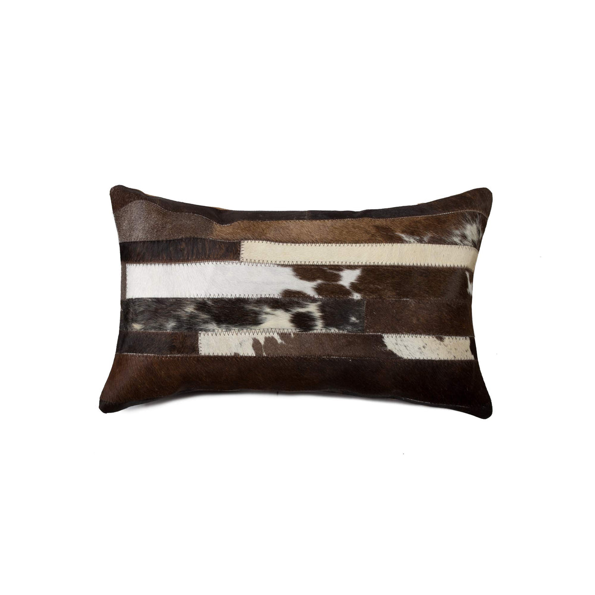 HomeRoots Decor 12-inch x 20-inch x 5-inch Chocolate and White - Pillow