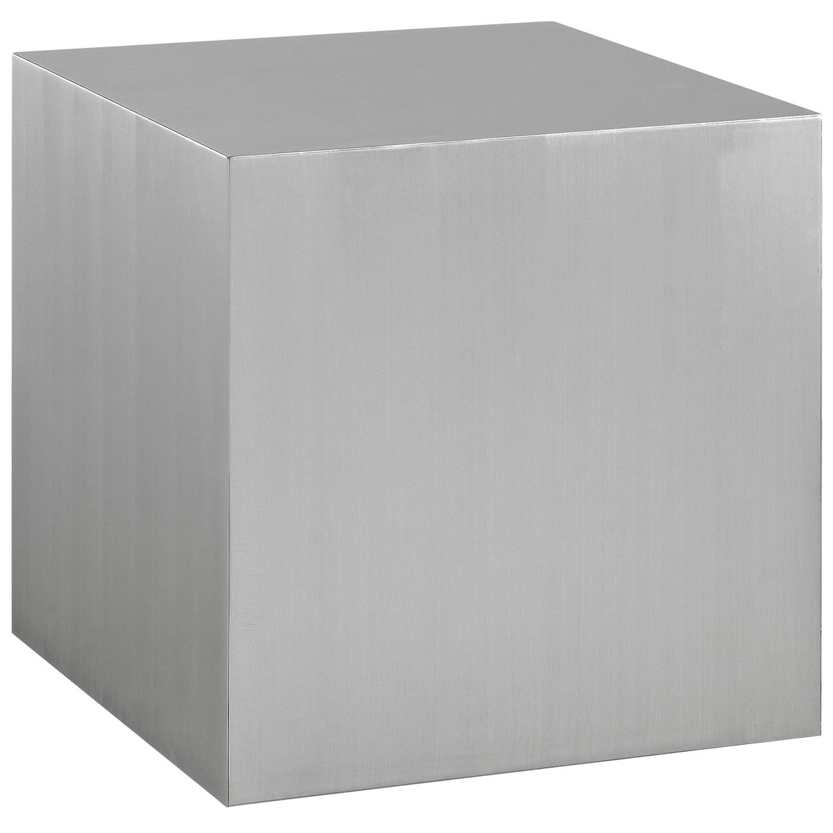 Modway Cast Contemporary Modern Cube Stainless Steel Side Table