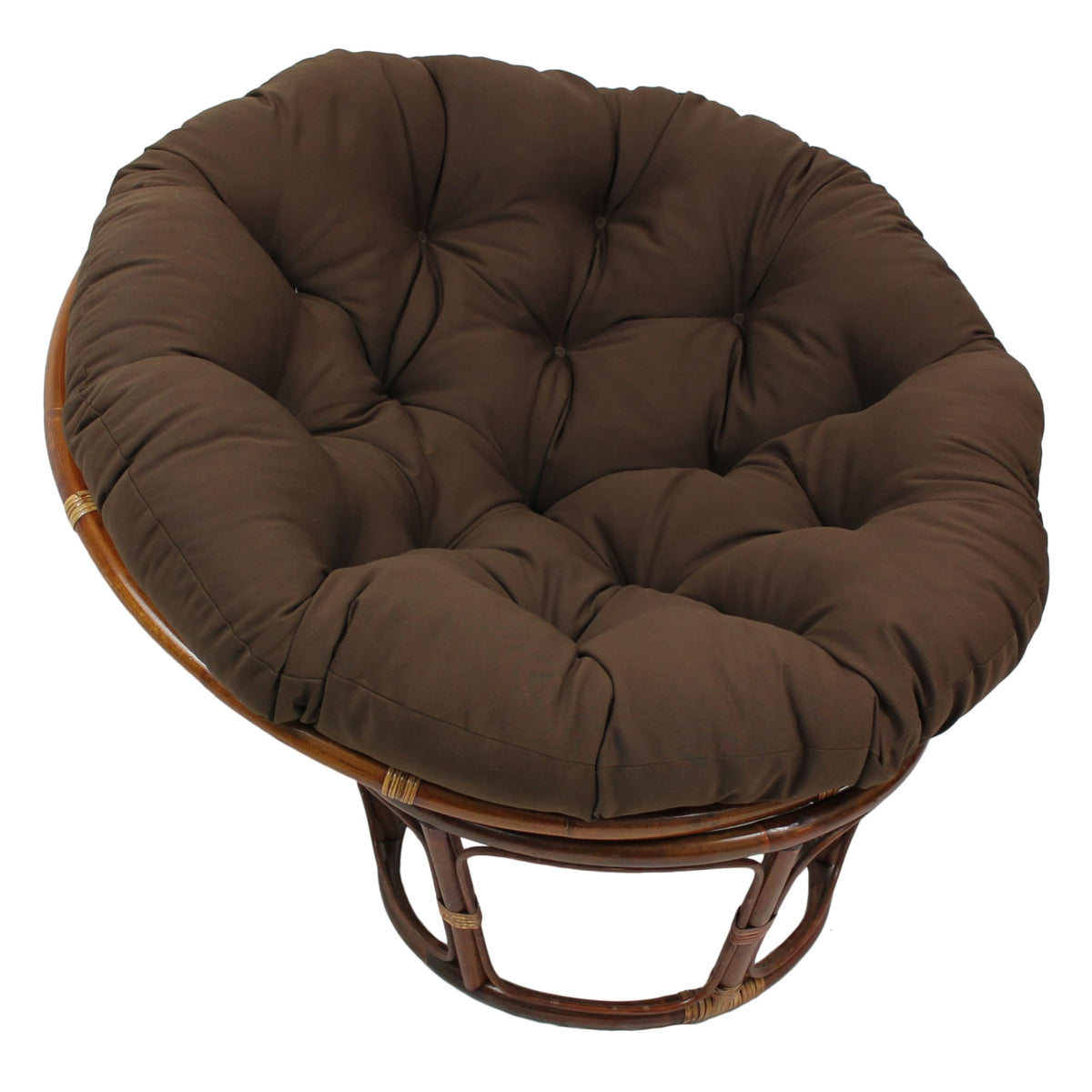 Blazing Needles Twill Papasan Cushion, 1 Count (Pack Of 1), Chocolate