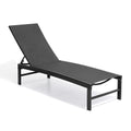 Crestlive Products Chaise Lounge Chair Outdoor, Aluminum Pool Lounge Chair, Adjustable Five-Position Tanning Recliner, All Weather For Patio, Beach, Yard, Pool (1Pc Black)
