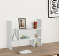 Amazon Brand  Solimo Adjustable Wood Desktop Storage Organizer Display Shelf Rack | Spice Rack | Counter Top Bookcase Book Shel