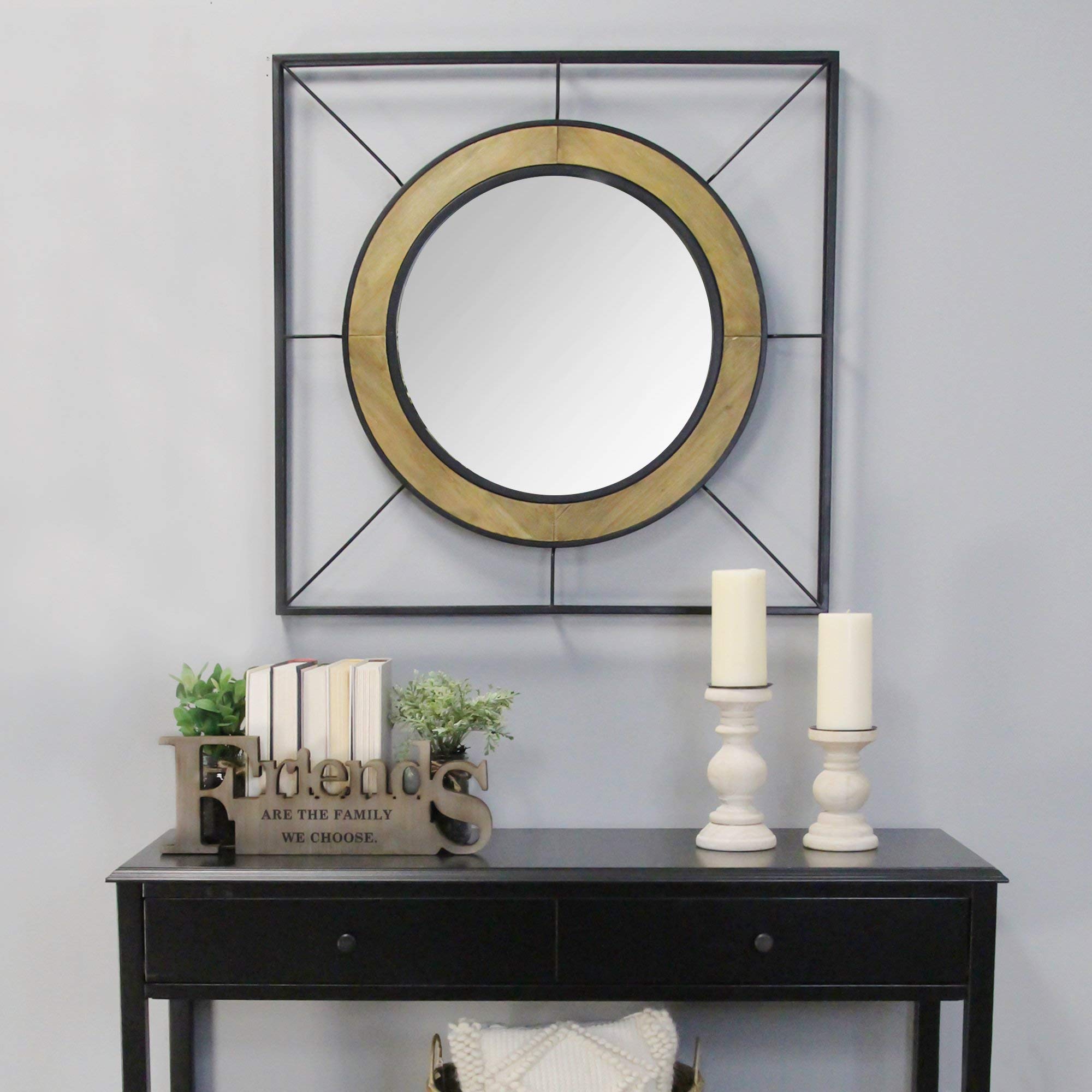 HomeRoots 100% MDF Friends are The Family Natural Wooden Wall Decor