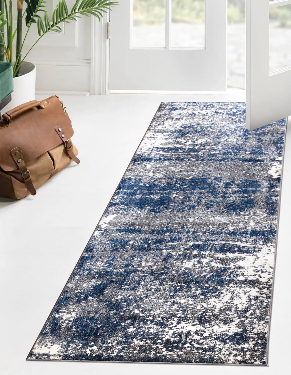 Keen Home Design Area Runner Rugs - 2x10 Non-Shedding, Abstract Runner for Kitchen, Living Room, Bedroom, Dining Room, Entryway 