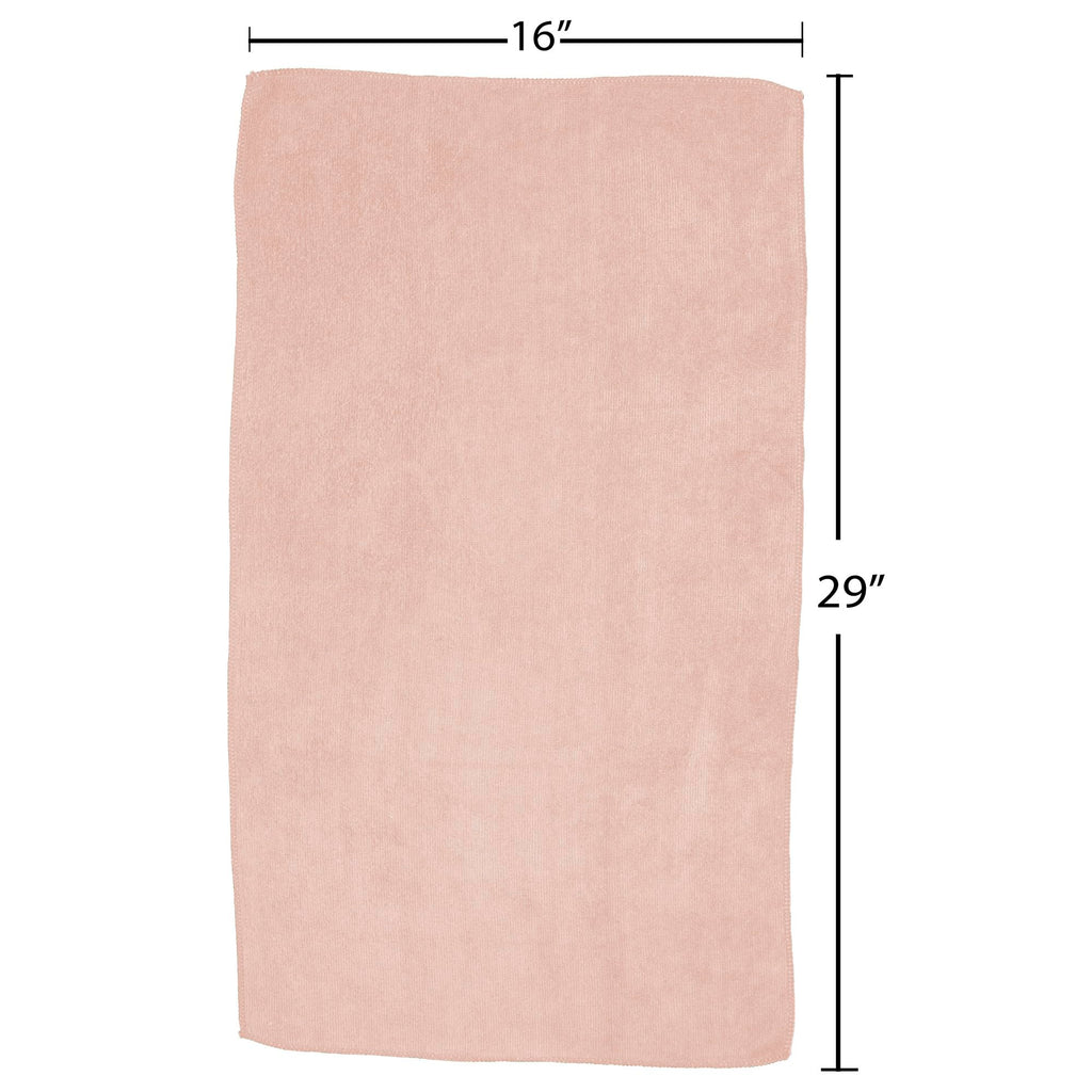 Fromm Softees Microfiber Salon Hair Towels For Hairstylists, Barbers, Spa, Gym In Light Pink, 16' By 29', 10 Count Perfect Hai