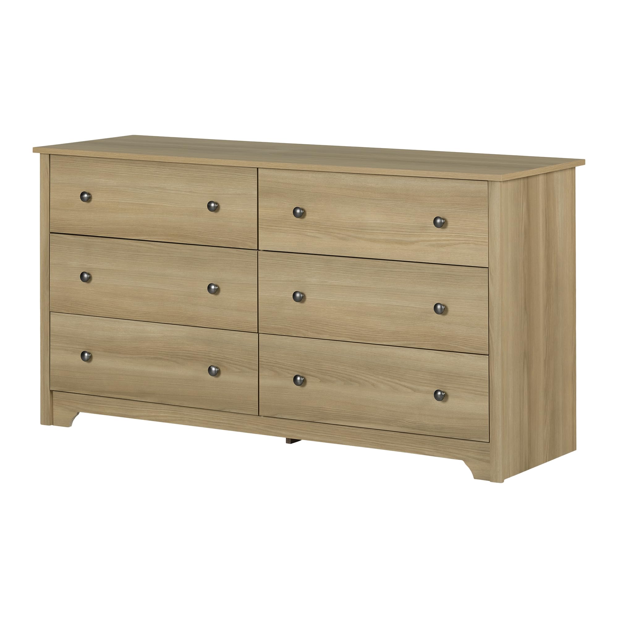 South Shore Vito 6-Drawer Dresser, Full, Natural Ash