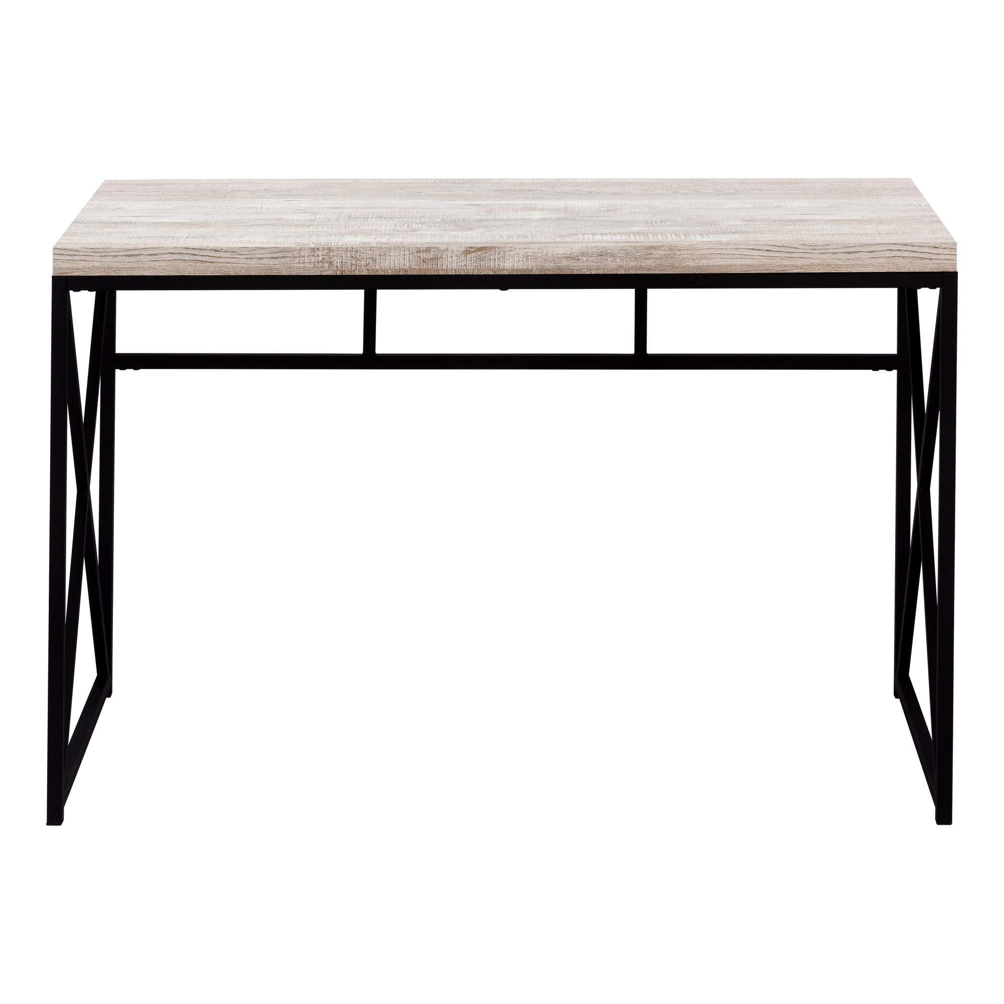 Monarch Specialties Computer Desk - Contemporary Home & Office Desk - Scratch-Resistant - 48?L (Taupe)