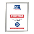 M&T Displays Silver 22x28 Poster Frame 1 inch Aluminum Profile Front Loading Wall Mounting Snap Frame Display for Picture, Docum