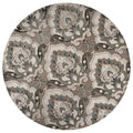 Rizzy Home Alora Decor Napoli 10' Round Medallion Mocha/Ivory Hand-Tufted Area Rug