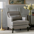 Madison Park Collin Birch Wood Chair in Grey, Black Finish MPS100-0108