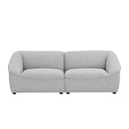Modway Comprise Fabric Upholstered Sectional, Loveseat, Light Gray