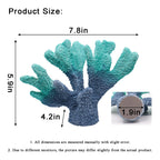 Afadorable Resin Coastal Coral Home Decor, Faux Blue Coral Reef Nautical Beach Decorations, Beach Theme Living Room Bedroom Cabi