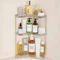 Bathroom Counter Organizer, 3Tier Corner Makeup Organizer Shelf, Clear