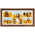 Gaevuian 11x23 Picture Frame Display 5 opening 5x7 and 8x10 Picture Frame Collage,Multi Photo Frame with Mat,Plexiglass,Horizont
