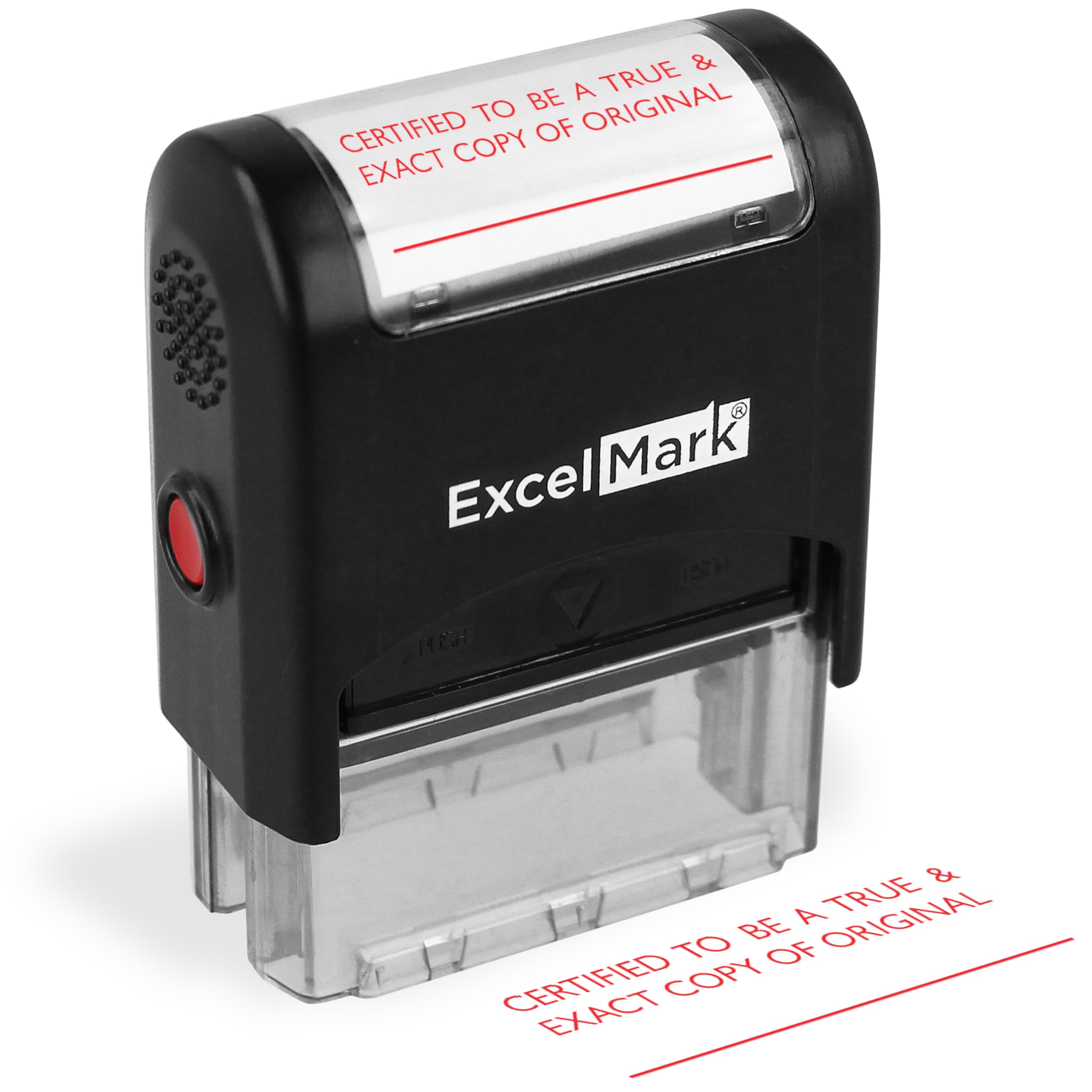 Excelmark Self-Inking Rubber Stamp Certifed To Be True & Exact Copy Of Original