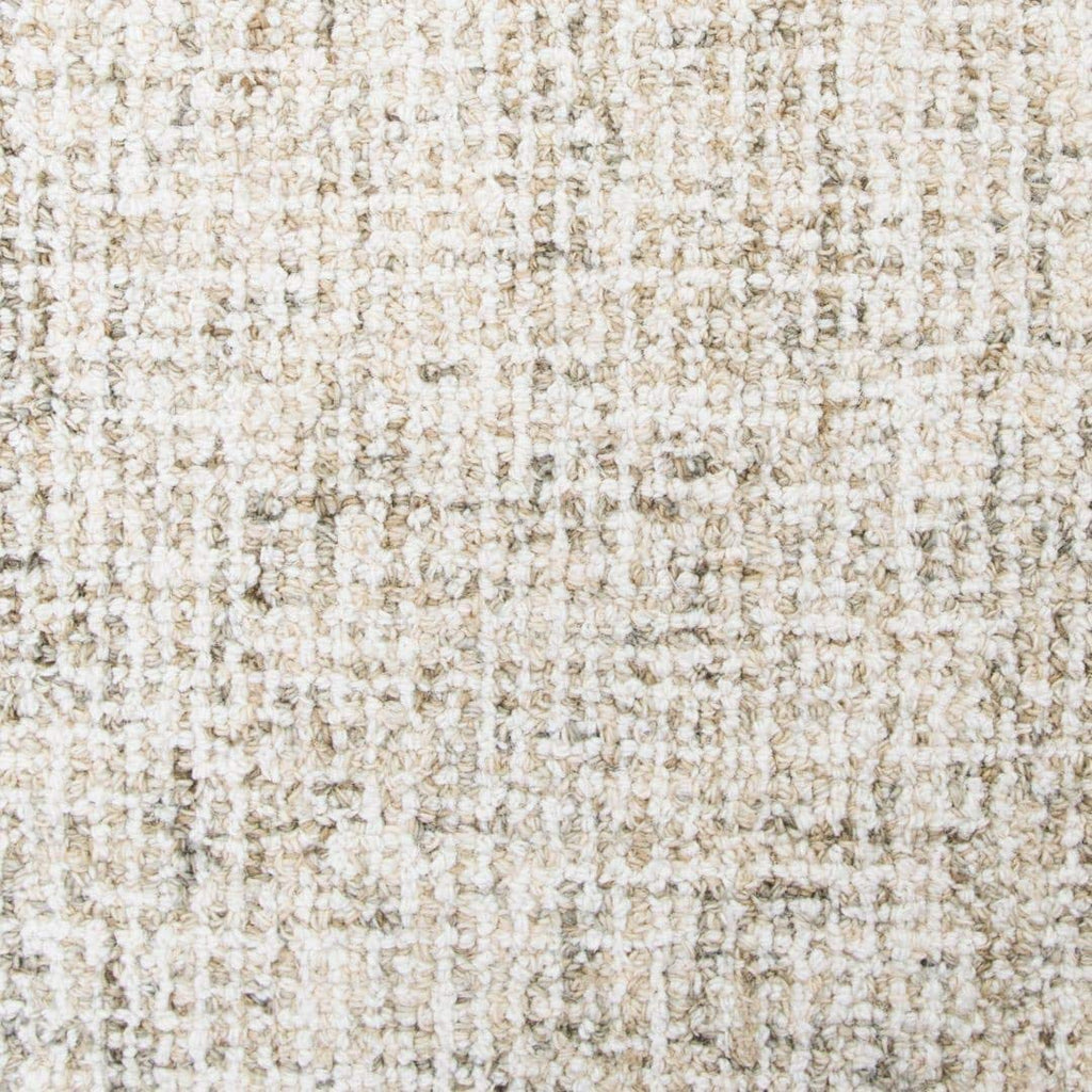 Overstock Alora Decor London 8' Round Solid Beige/Gray/Rust/Blue Hand-Tufted Area Rug