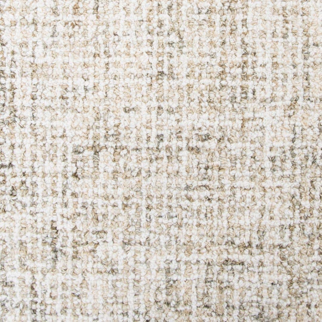 Overstock Alora Decor London 8' Round Solid Beige/Gray/Rust/Blue Hand-Tufted Area Rug