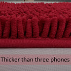 Run Helix Bathroom Rugs Sets 2 Piece, Luxury Shaggy Extra Thick Bathroom Rugs, Plush Non-Slip Mats For Bath Room Floor, Machine