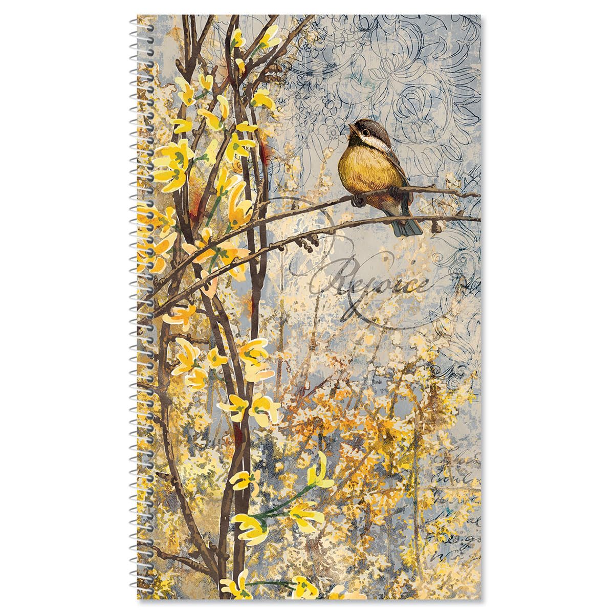 Feathered Nest Password And Pin Keeper - 94 Pages; 5 Inch X 8-1/2 Inch, Softcover Spiral-Bound Website Login Organizer
