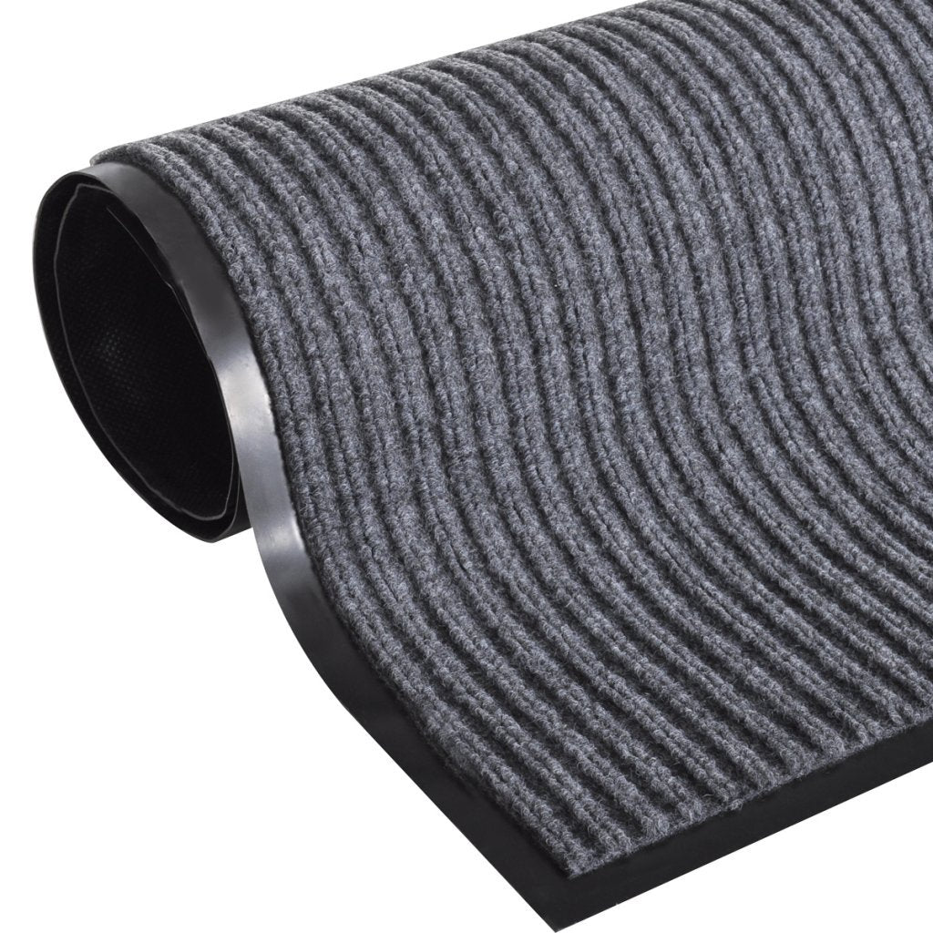 Online Gym Shop CB18028 PVC Door Mat44; Gray - 2 ft. 9 in. x 4 ft. 9 in.