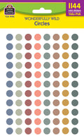 Teacher Created Resources Wonderfully Wild Circles Mini Stickers Valu-Pak